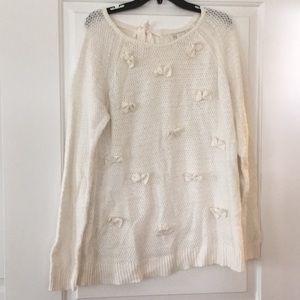 LC Lauren Conrad runway bow sweater